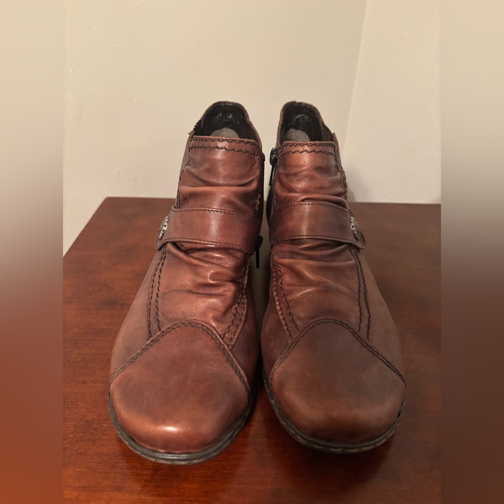 Rieker Women's Brown Heeled Boots - Picture 3 of 6